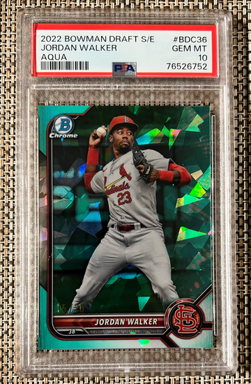 2022 Bowman Draft Chrome Sapphire Jordan Walker RC #15/20 Aqua Ice SSP PSA 10 💎