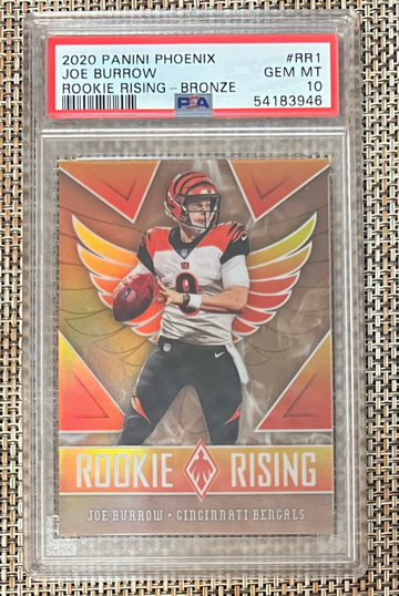 2020 Panini Phoenix Joe Burrow RC #31/50 Rookie Rising Bronze SP PSA 10 💎