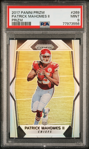 PATRICK MAHOMES II PSA 9 2017 PANINI PRIZM FOOTBALL #269 SILVER ROOKIE