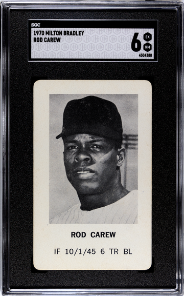 RARE! ROD CAREW Card 1970 Milton Bradley Twins Angels HOF Graded EX Near Mint