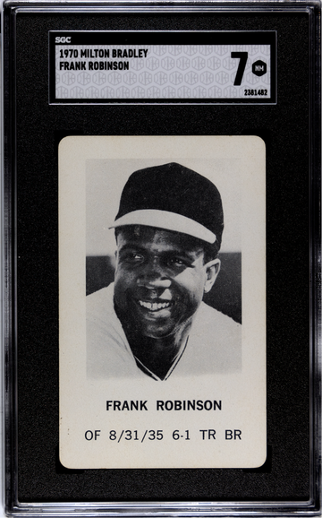 RARE! Frank Robinson Card 1970 Milton Bradley Reds Orioles HOF Graded NEAR MINT