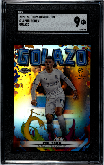 2021 Topps Chrome UEFA CHAMPIONS LEAGUE PHIL FODEN MINT #G-4 GOLAZO SP INSERT