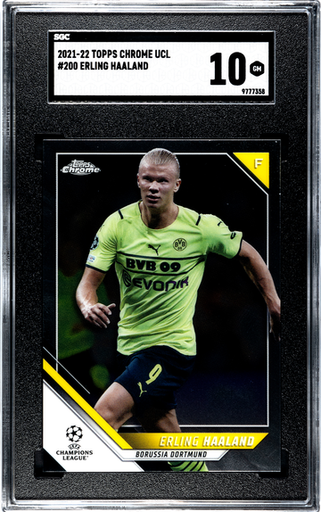 2021-22 Topps Chrome UCL Erling Haaland - GEM MINT 10 - #200