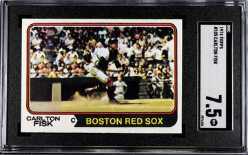 1974 Topps #105 CARLTON FISK Boston Red Sox Hall Of Fame Catcher NM+