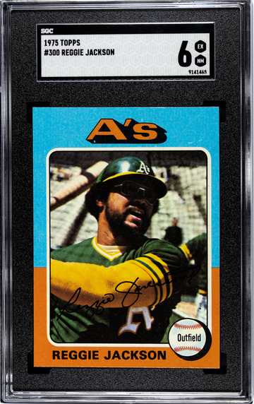 1975 Topps #300 REGGIE JACKSON Oakland A's OF HOF EX-Near Mint
