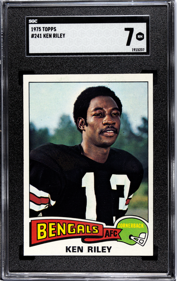 1975 Topps #241 Ken Riley BENGALS NEAR MINT