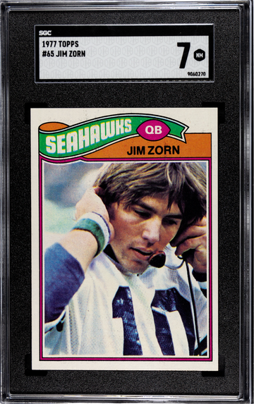 1977 Topps #65 Jim Zorn QB SEAHAWKS NEAR MINT