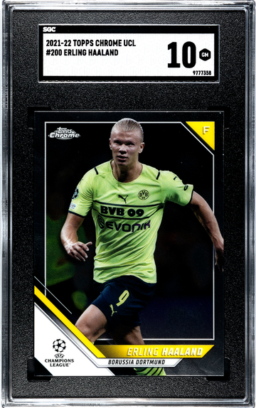 2021-22 Topps Chrome UCL - Erling Haaland - GEM MINT 10 - #200