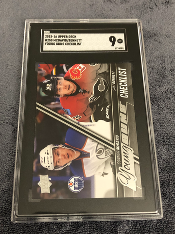 2015 Upper Deck Young Guns Checklist Connor McDavid Sam Bennett Rookie RC