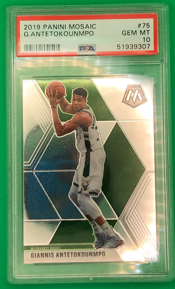 2019 Panini Mosaic #75 Giannis Antetokounmpo Rookie Card RC GEM MINT