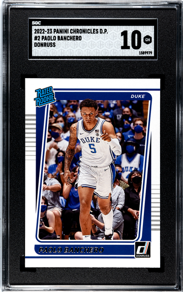 Paolo Banchero 2022-23 Panini Chronicles Draft Picks #2 DONRUSS RATED ROOKIE NBA Magic GEM MINT