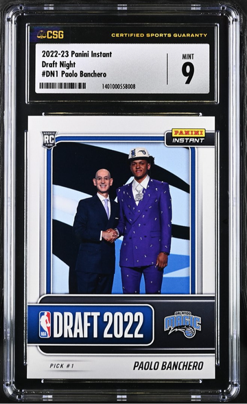 2022 Panini Instant Draft Night #DN1 Paolo Banchero Rookie RC Graded MINT