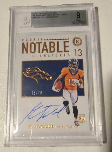2020 panini K.J Hamler Rc