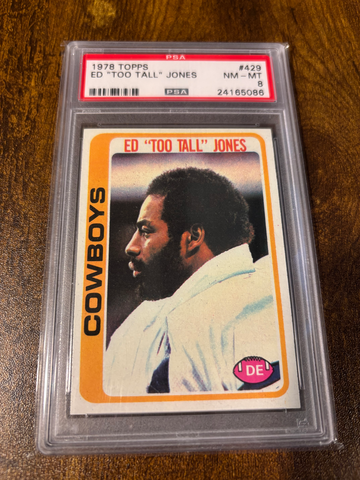 1978 Topps Ed “Too Tall” Jones PSA 8 Dallas Cowboys