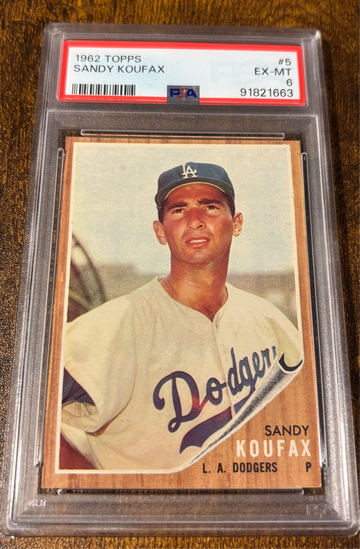 1962 Topps Sandy Koufax PSA 6