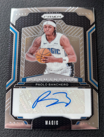 2024-25 Prizm Basketball Paolo Banchero Penmanship Auto PNM-PBM Orlando Magic 
