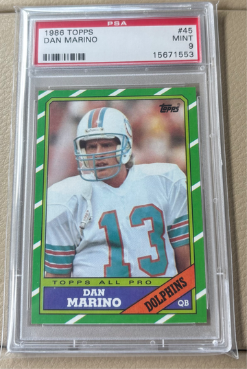 1986 Topps Dan Marino HOF PSA 9