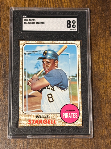 1968 Topps #86 Willie Stargell HOF SGC 8 Pittsburgh Pirates