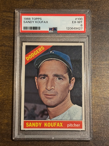 1966 Topps Sandy Koufax HOF PSA 6 Los Angeles Dodgers