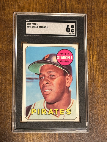 1969 Topps Willie Stargell HOF SGC 6 Pittsburgh Pirates