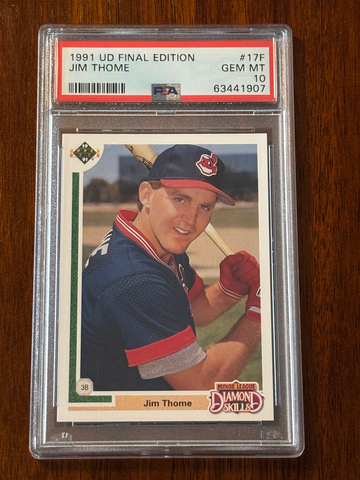 1991 Upper Deck Final Edition Jim Thome HOF RC PSA 10 Cleveland Indians