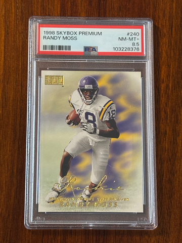 1998 Skybox Premium Randy Moss HOF RC PSA 8.5 Minnesota Vikings