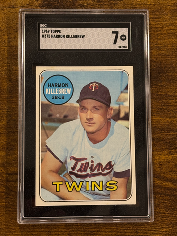 1969 Topps #367 Harmon Killebrew HOF SGC 7 Minnesota Twins