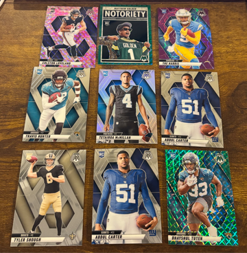 2025 Mosaic Football 27-card Rookie Lot 5 Prizm