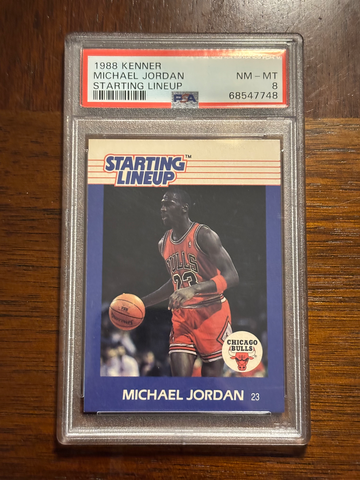 1988 Kenner Starting Lineup Michael Jordan PSA 8 Chicago Bulls