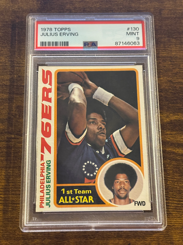 1978 Topps Julius Erving HOF PSA 9 Philadelphia 76ers