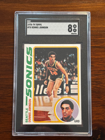 1978 Topps Basketball Dennis Johnson HOF RC SGC 8 Seattle SuperSonics