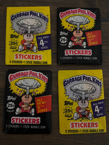 1986 Garbage Pail Kids Series 4 (4) and 5 (4)