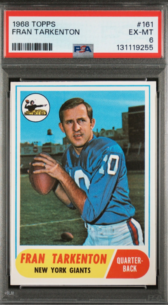 1968 Topps Football Fran Tarkenton HOF PSA 6