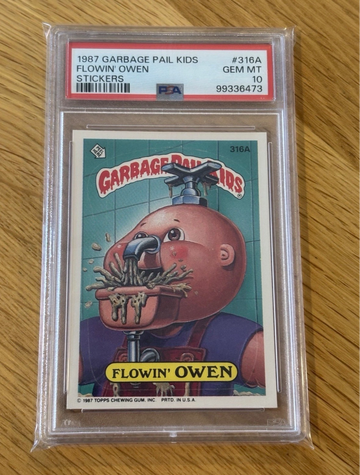 1987 Garbage Pail Kids Flowin’ Owen #316a PSA 10