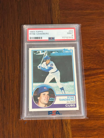1983 Topps Ryne Sandberg HOF RC PSA 9 Chicago Cubs