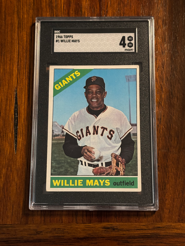 1966 Topps Willie Mays #1 SGC 4 San Francisco Giants