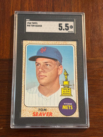1968 Topps Star Rookie Tom Seaver SGC 5.5 New York Mets
