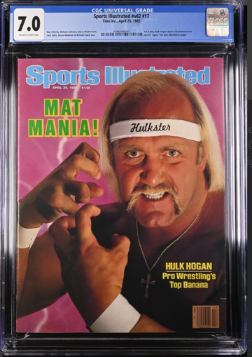 1985 Hulk Hogan Sports Illustrated Magazine CGC 7.0 Newsstand First Cover RARE