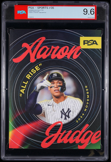 2024 PSA Magazine Aaron Judge PSA 9.6 Variant Edition /200 Issue #35 Rare