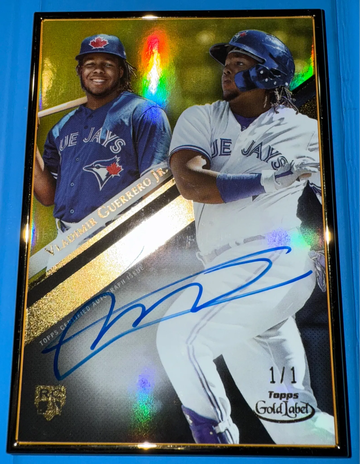 2019 Topps Gold Label Vladimir Guerrero Jr  1/1 AUTO RC Rookie Framed Autograph