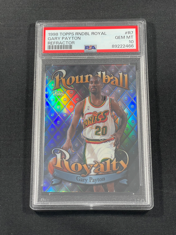1998 Topps Roundball Royalty Refractor Gary Payton PSA 10 Gem Mint #R7 POP 3
