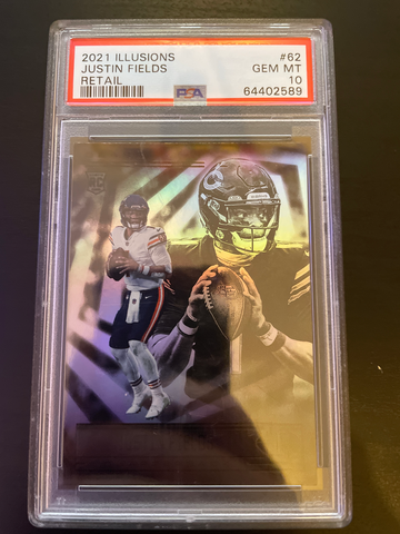 2021 Illusions Justin Fields Retail Psa 10