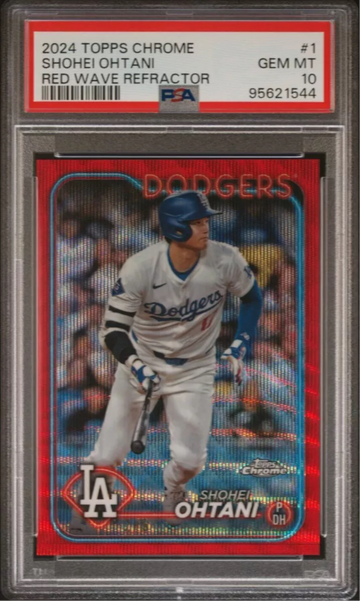 2024 Topps Chrome Shohei Ohtani Red Refractor /5 PSA 10