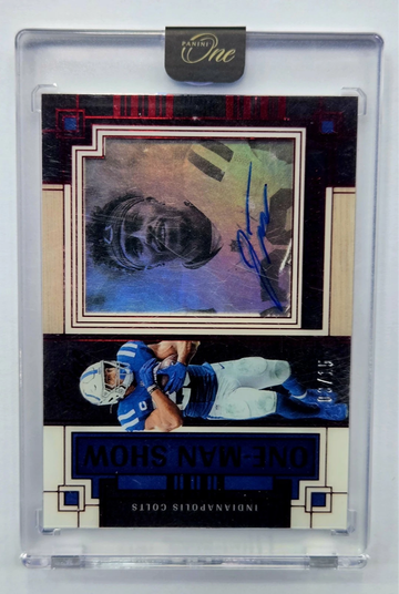 Jonathan Taylor 2023 Panini One Football One Man Show /15 on card auto