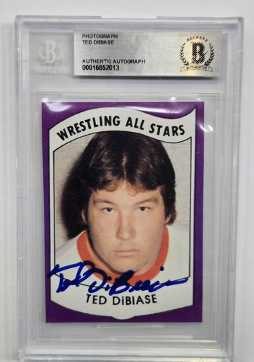 1982 WRESTLING ALL-STARS Photograph TED DiBIASE BGS Authentic Autograph