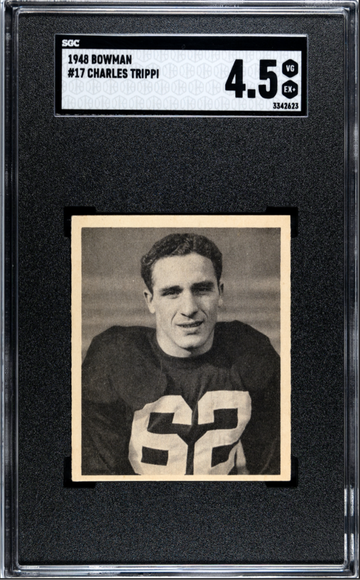 1948 Bowman Charlie Trippi #17 RC SGC 4.5