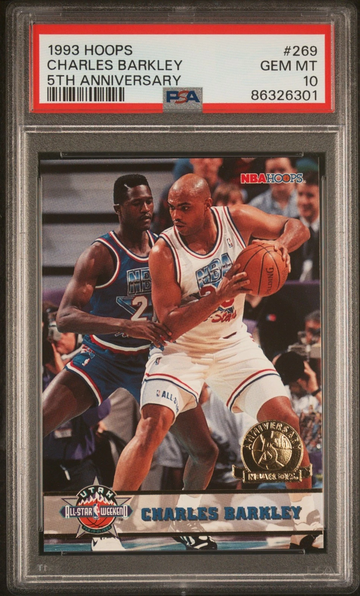 1993-94 NBA Hoops - Charles Barkley #269 Fifth Anniversary PSA 10