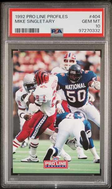 1992 Pro Line Profiles - Mike Singletary #404 PSA 10