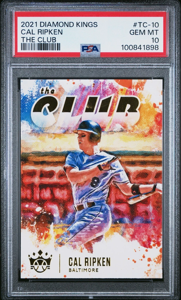 2021 PANINI DIAMOND KINGS THE CLUB #TC-10 CAL RIPKEN THE CLUB PSA 10 POP 7