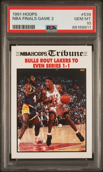 1991 NBA Hoops - Scottie Pippen #539 PSA 10 Chicago Bulls HOF